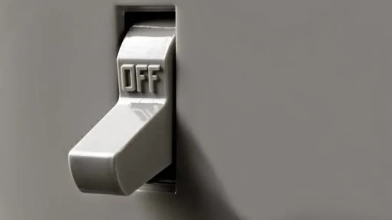 Light switch off