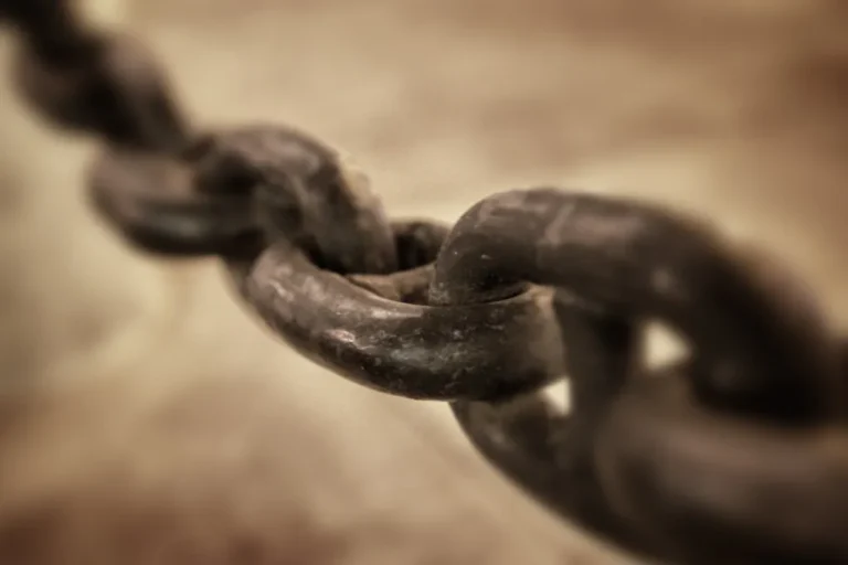 Metal chain link