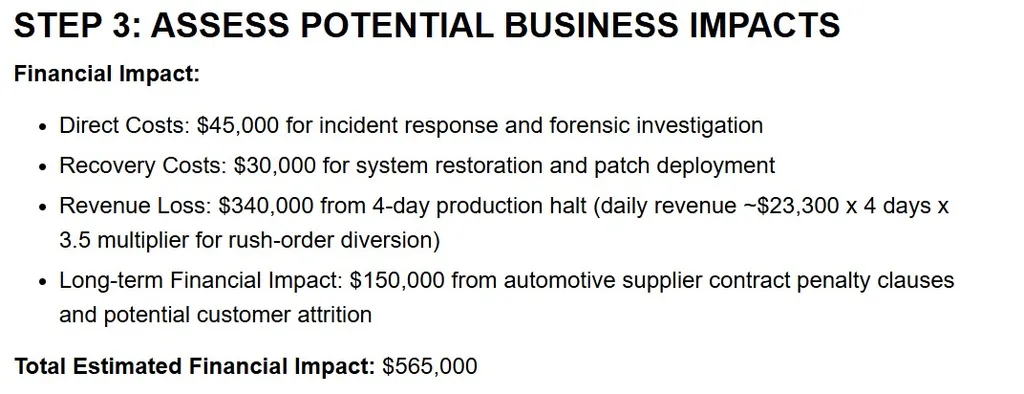 Step 3 1 vulnerability to business impact